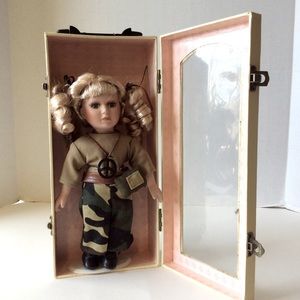 Porcelain Doll an Case